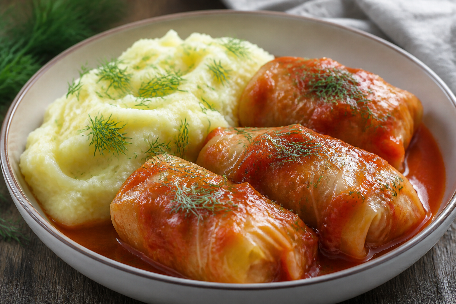 Gołąbki — Stuffed Cabbage
